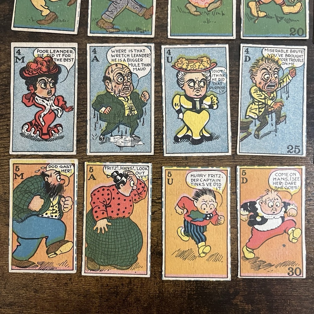 Hee Haw And Her Name Was Maud Complete Set Of 36 Comic Cards From Early 1900s - Picture 3 of 13